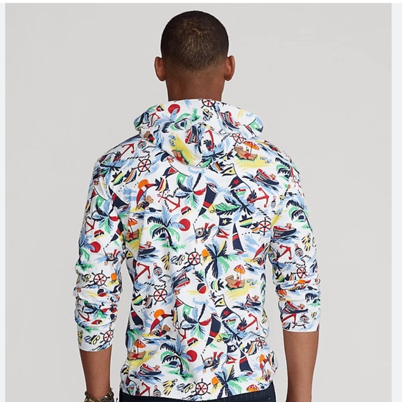 Polo Bear Jersey Hooded T-Shirt - Picture 2 of 5